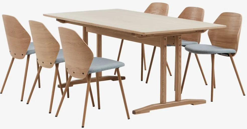 AALBORG D180/270 + 4 HORNE dąb/szary