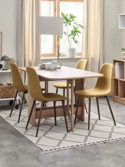 ALLING D100/163 stół dąb + 4 JONSTRUP krzesła curry