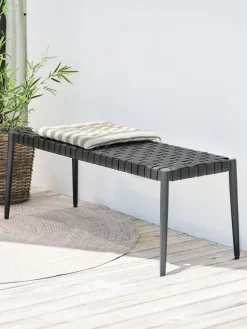 Ławka ogrodowa EDDERUP S110xG40 czarny