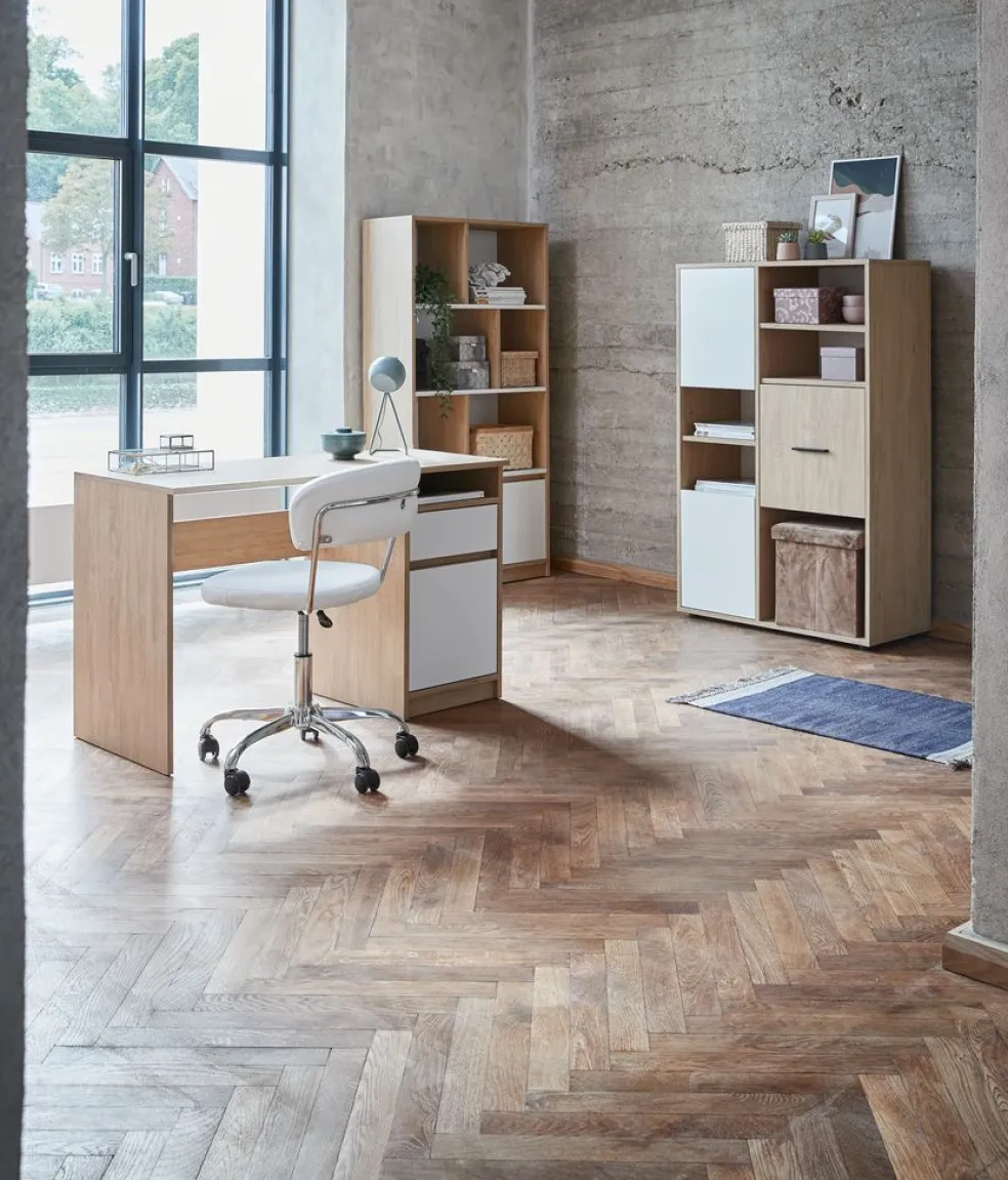 Biurko BILLUND 54x120 kolor dębu/biały