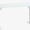 Biurko gamingowe HALBJERG 65x135 LED biały