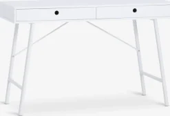 Biurko STENVAD 48x120 2 szuflady biały