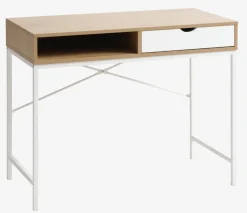 Biurko TRAPPEDAL 48x95 1 szuflada kolor dębu/biały