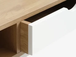 Biurko TRAPPEDAL 48x95 1 szuflada kolor dębu/biały