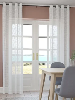Firana BANDAK 1x140x300 naturalna biel