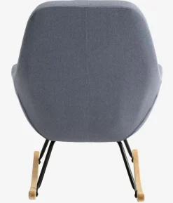 Fotel bujany NEBEL jasnoniebieski tkanina
