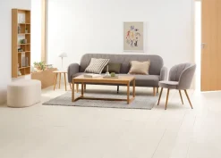Fotel HOLMDRUP szary/dąb