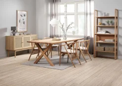GRIBSKOV D230 stół dąb + 4 ARNBORG krzesła dąb