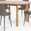 HARESKOV Ś129 stół dąb + 4 ULDAL krzesła brown