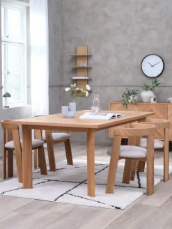 HARESKOV D200 stół dąb + 4 BOVRUP krzesła dąb/beżowy