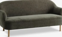 Kanapa BREDAL 2,5-miejscowa oliwkowa tkanina/kolor dębu
