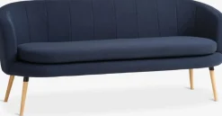 Kanapa GISTRUP 3-miejscowa granatowy tkanina