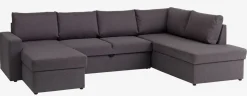 Kanapa narożna MARSLEV ciemnoszary tkanina