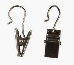 Klips metalowy czarny mat 10szt/op