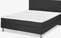 Łóżko kontynentalne 140x200 PLUS C60 PU czarny-08