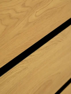 Komoda 3 szuflady ODENSE kolor dębu/czarny