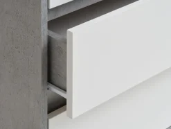 Komoda BILLUND 3+3 biały/szary