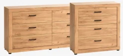 Komoda LINTRUP 4 szuflady dąb