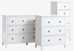 Komoda NORDBY 3 szuflady biały