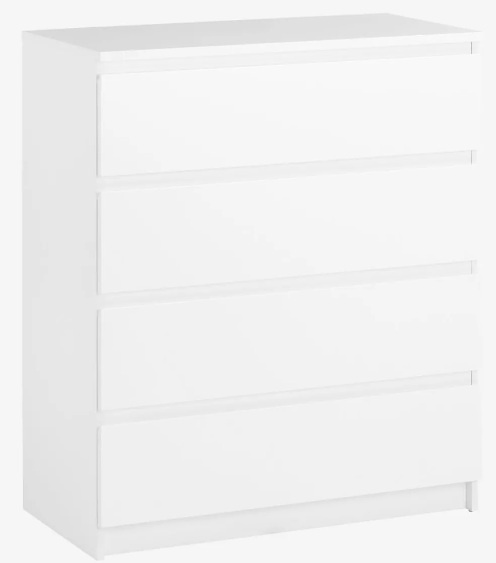 Komoda TANGBJERG 4 szuflady biały