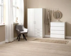 Komoda TANGBJERG 4 szuflady biały