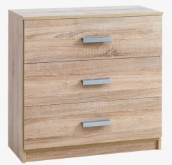 Komoda TAPDRUP 3 szuflady dąb
