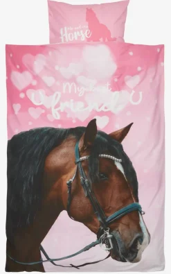 Komplet pościeli HILDUR 140x200 różowy