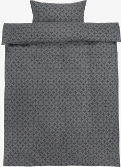 Komplet pościeli z flaneli ANN 140x200 ciemnoszary