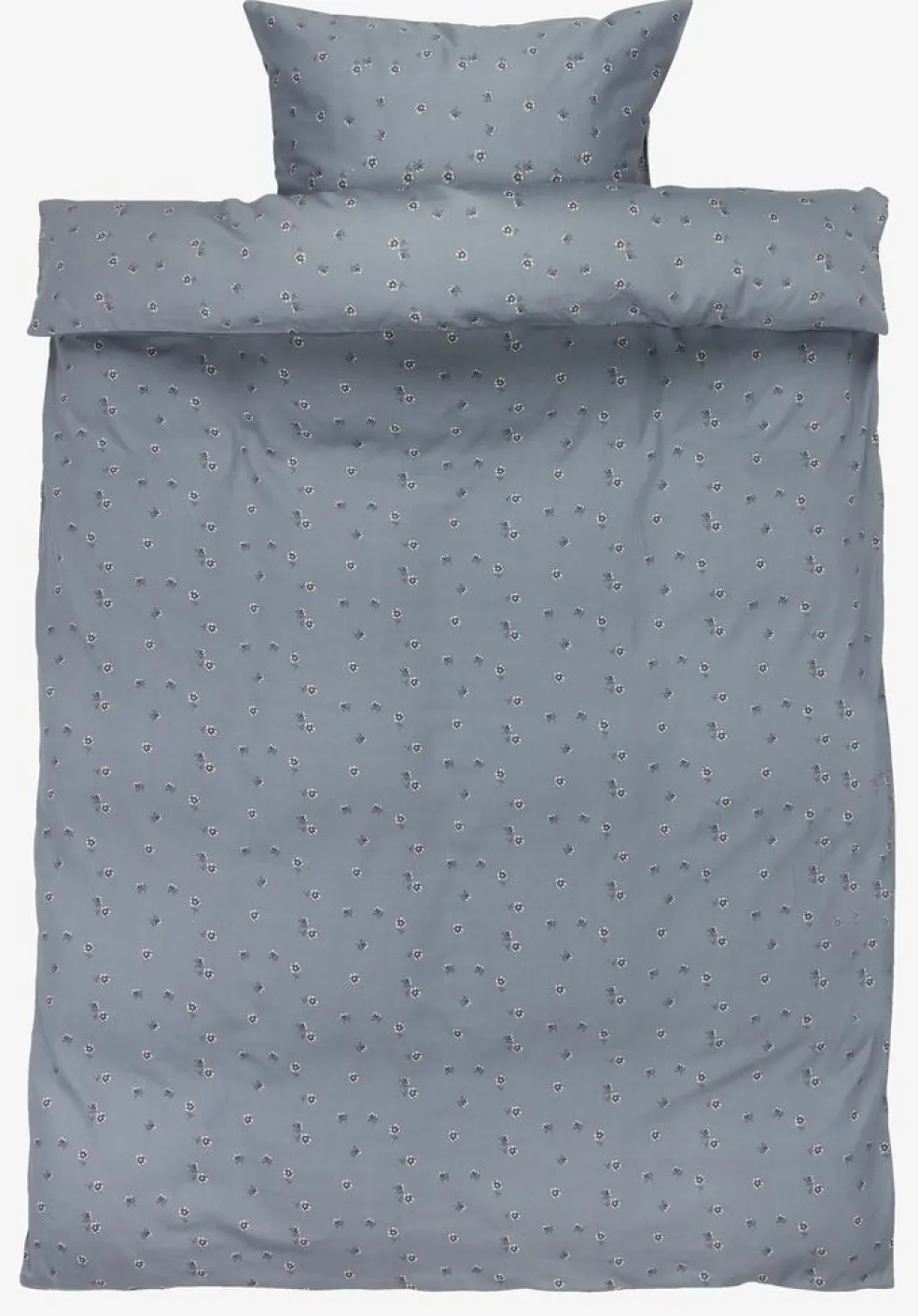 Komplet pościeli z satyny GERD 140x200 brudnoniebieski