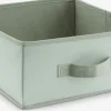 Kosz ALBAN S28xD28xW13cm jasnozielony