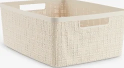 Kosz JUTE 12L plastik naturalna biel