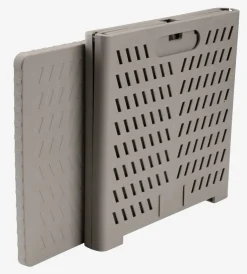 Kosz MILAS S28xD30xW30cm składany szary z pokrywką