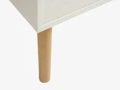 Kredens FENSMARK 2 drzwi 3 szuflady biały/dąb