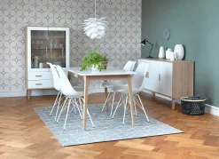 Kredens GAMTOFTE 3 drzwi dąb/biały