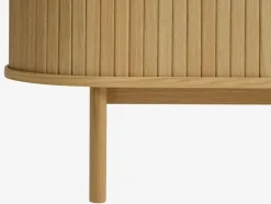 Kredens LYNGVIG 120 cm 2 drzwi roletowe naturalny dąb
