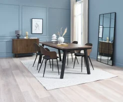 Kredens LYNGVIG 120 cm 2 drzwi roletowe ciemny dąb