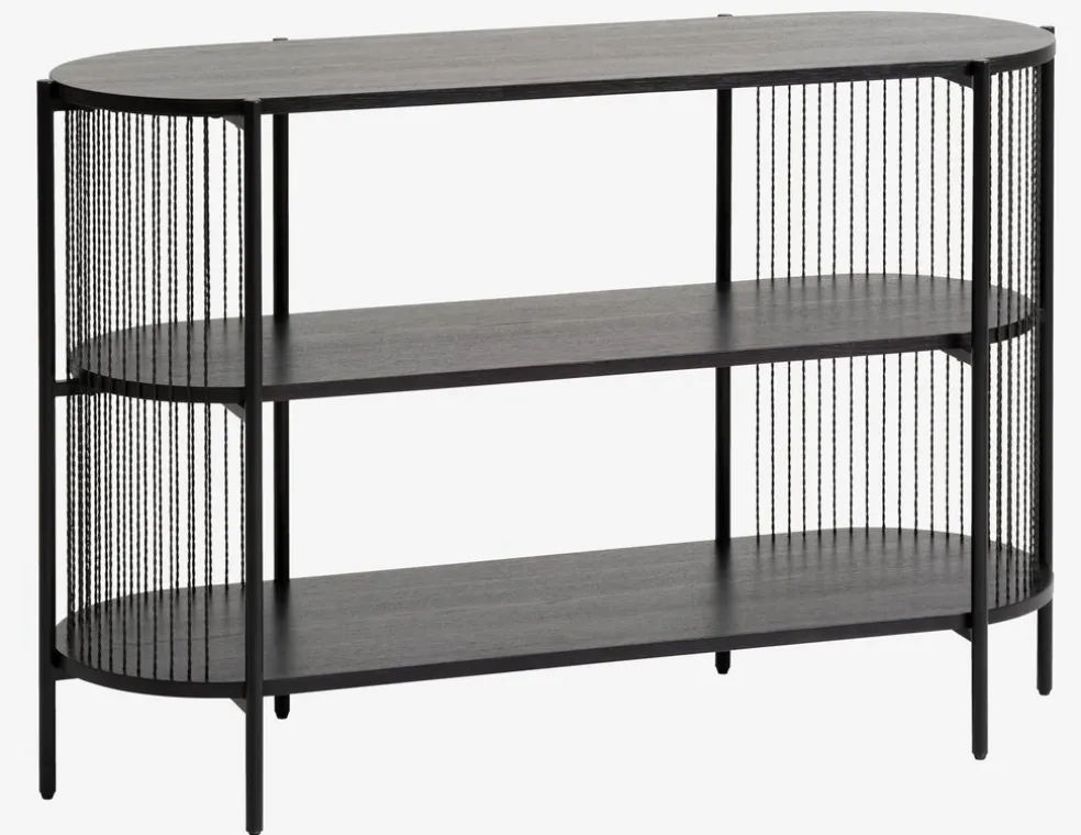 Kredens SNESLEV 2 shelves czarny