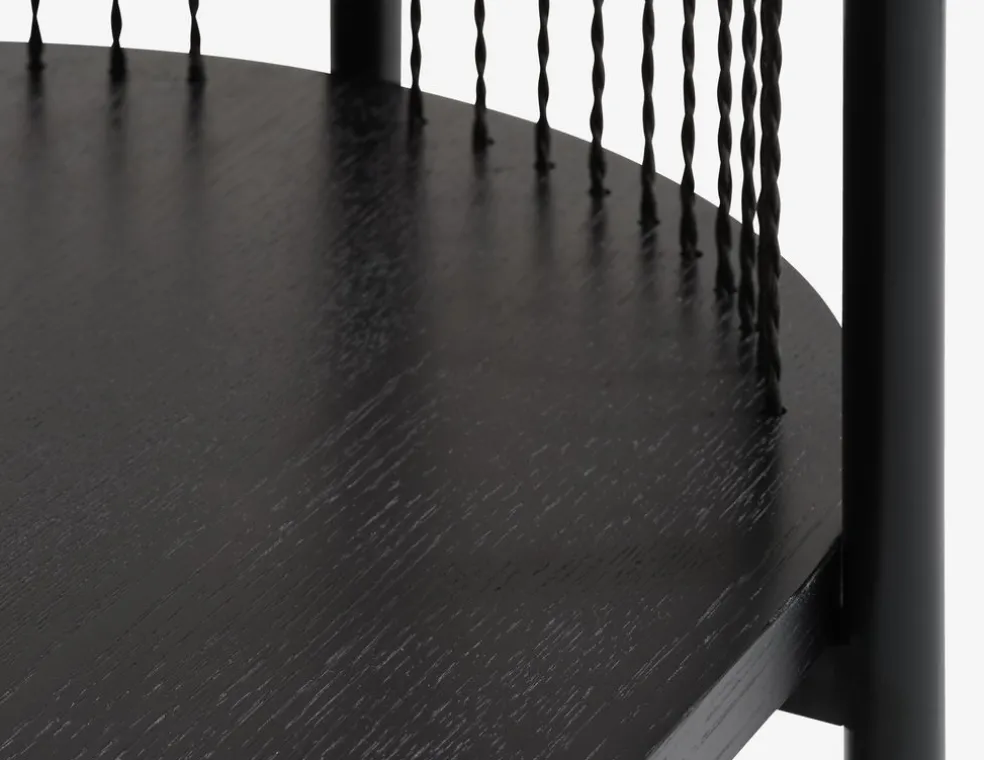 Kredens SNESLEV 2 shelves czarny