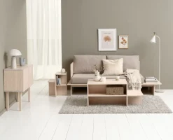Kredens SOLLERUP 2 drzwi lita sosna