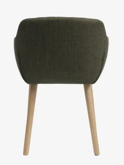 Krzesło ADSLEV oliwkowa tkanina/kolor dębu
