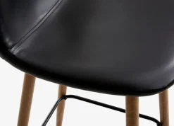 Krzesło barowe JONSTRUP czarny/dąb