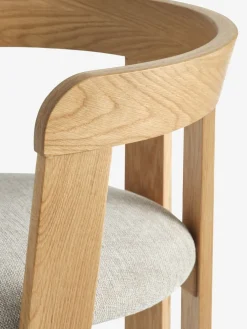 Krzesło BOVRUP dąb/tkanina beżowy