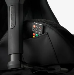 Krzesło gamingowe RANUM LED czarny skóra ekologiczna/czarny