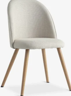 Krzesło THORUP tkanina beżowy/kolor dębu