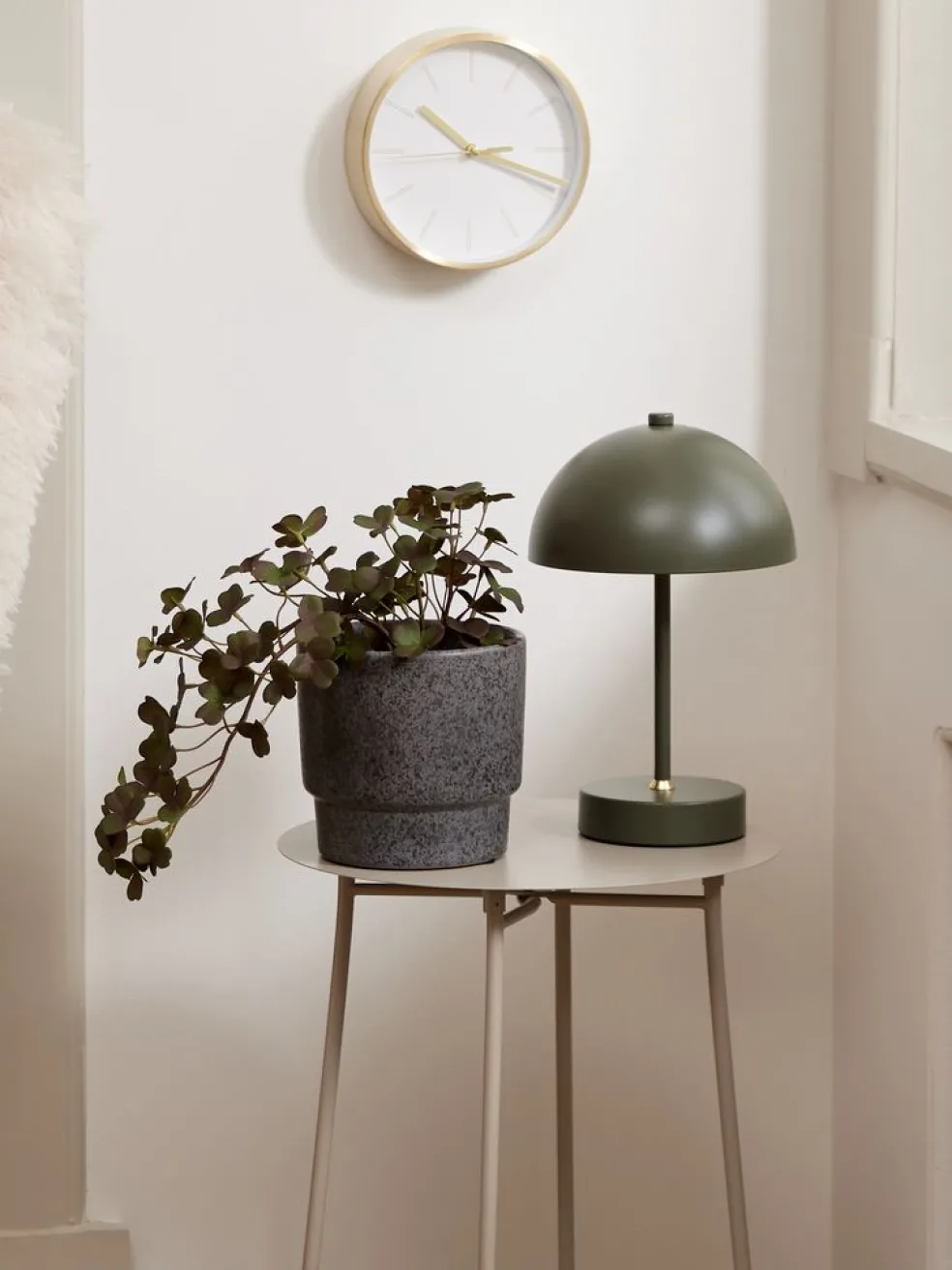 Lampa na baterie KENT Ś16xW25cm zielony sterowana dotykiem