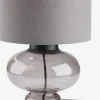 Lampa stołowa EDMUND Ś25xW35cm szary