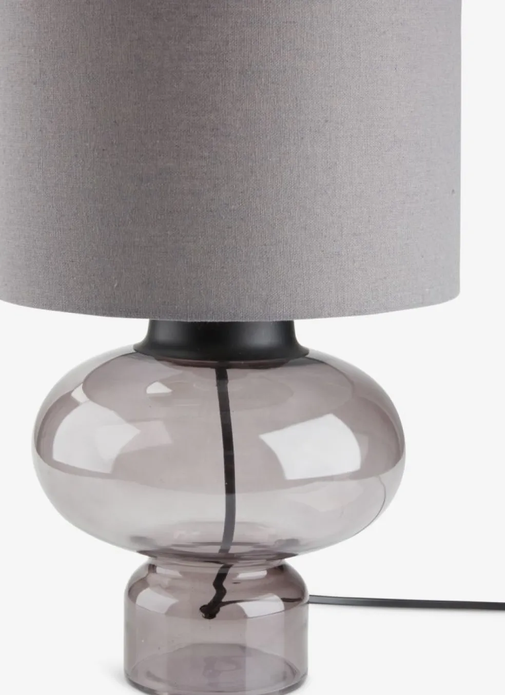 Lampa stołowa EDMUND Ś25xW35cm szary