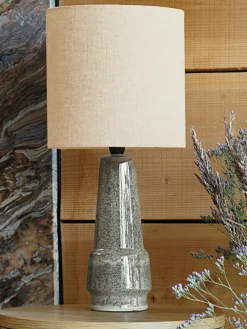 Lampa stołowa VIGGO Ś21xW47cm szary