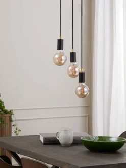 Lampa wisząca MAGNAR 3-w-1 Ś22xW220cm czarny