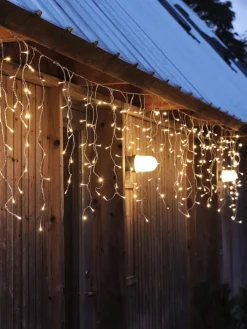 Lampki choinkowe LED SNOTRA sopel 400 LED wyłącznik czasowy